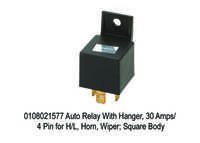 Auto Relay - Polished Metal, 30 Amps 4 Pin For Automobile Use | Durable Design For Engineering Applications