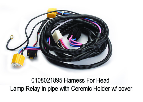 Smooth Harness For Head Lamp Relay In Pipe With Ceremic