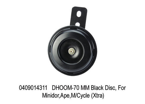 DHOOM-70 MM Black Disc, For Minidor,Ape,M