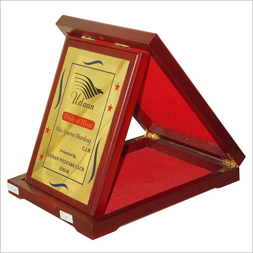 Wooden Plaque with Box