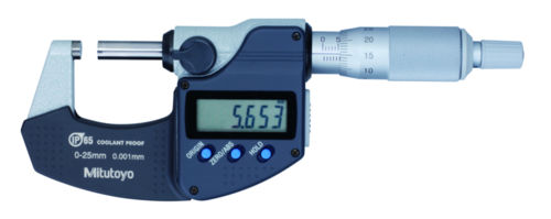 Silver And Black Digital Micrometer