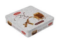 Square Tin Box - Stainless Steel, 3 - 5 Inch Size | Food Safety Grade, Screen Printed Design