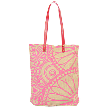 Pink Jute Bag