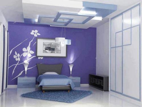 P.O.P. & Gypsum - Gypsum, Purple, 10-12 sq m/bag Coverage, 2-4 Hr Drying Time | Matte Finish, Easy Application, Durable Interior Wall Decor
