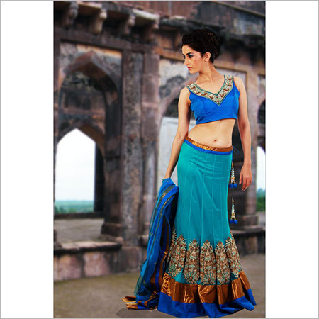 Hand Embroidery Lengha Choli