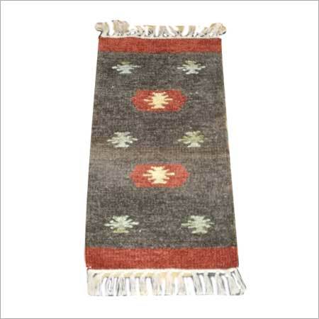 Chenille Runner Size 1x2 ft Gray, Soft Texture Durable Absorbent Decorative Floor Runner