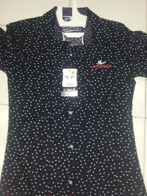 Shirt - Cotton Small Black, Button Closure, Collared | Soft Fabric, Stylish Design, Durable, Comfortable, Breathable