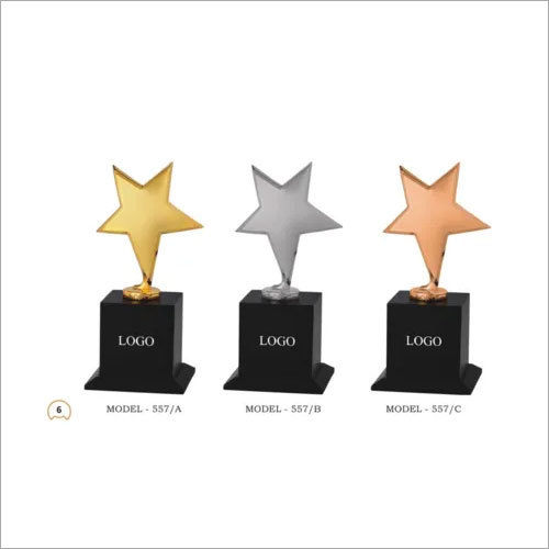 Shining Gold Star Trophy