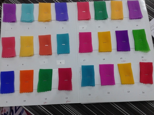 60 Gram Chiffon Dyed Net Mnaufacturer In Surat
