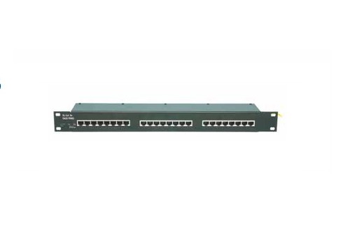 Surge arrester for Ethernet Cat. 5 or Cat 5e into 19 Inch racks