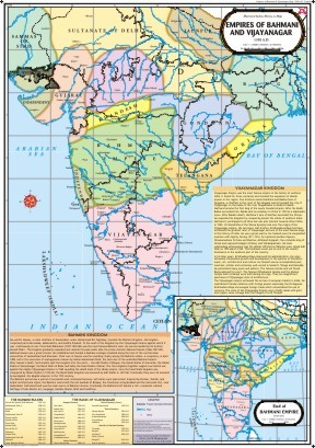 Kingdoms Of Bahmani & Vijaynagar Map