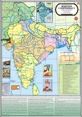 Maratha Confederacy (Downfall of Mughals) Map
