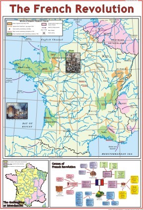 The French Revolution(1789) Part 1 Map