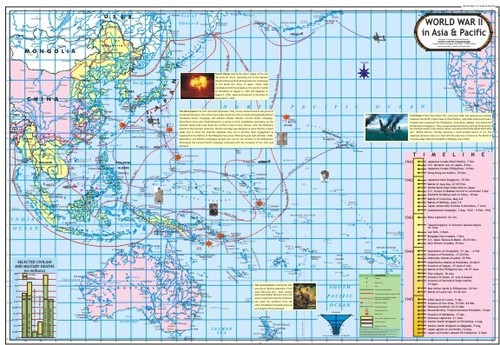 World War 2 in Pacific & Asia Map