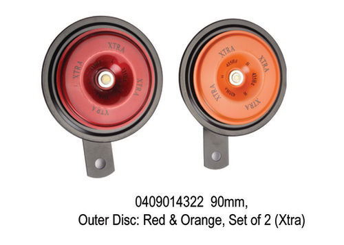 90 mm,Outer Disc Red & Orange, Set of 2 (Xtra)