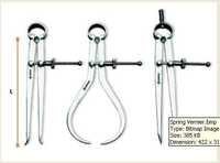 Spring Caliper - Stainless Steel, 3" / 75mm Size | 6.69 x 3.39 x 1.5 inches, Laboratory Use, Inside Outside Divider, Silver Finish