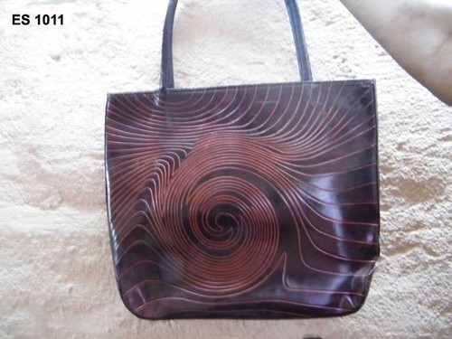 Ladies Handbag Circular Wave Design