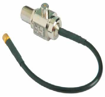 Lightning current arrester for coaxial line quarter-wave short circuit
