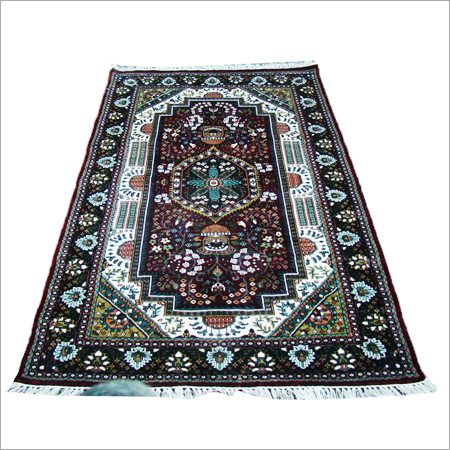 Handmade Art Silk Staple Carpets