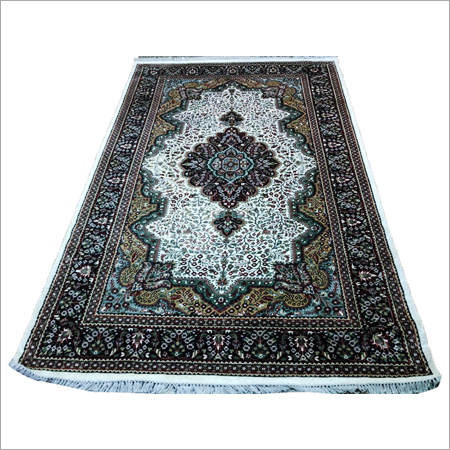 Hand Knotted Art Silk Staple Carpets