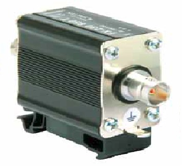Lightning current arrester for coaxial line BNC connectors