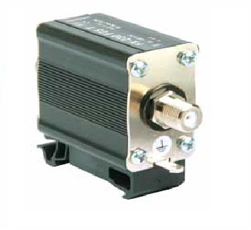Lightning current arrester for coaxial line F connectors