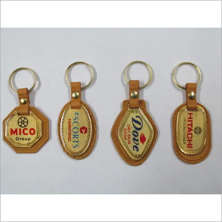 metal golden patta keychains
