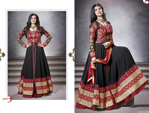 Designer Embroidery Anarkali Dress Material