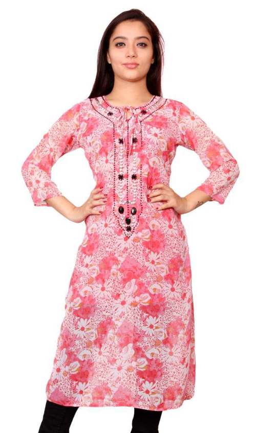 POLYESTER GEORGETTE KURTI