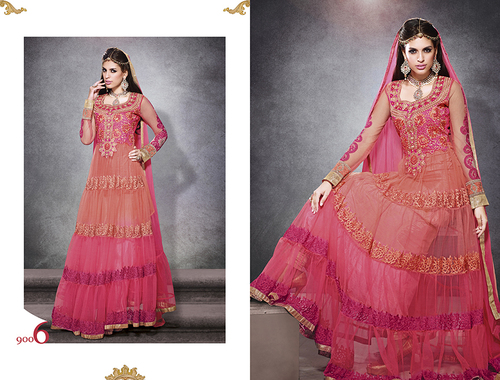 Designer Embroidery Anarkali Dress Material