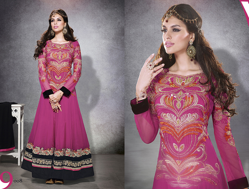 Designer Embroidery Anarkali Dress Material