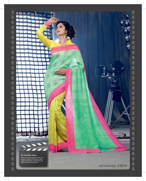 Styloce Multi Color Silk TradingDesigner Printed Saree