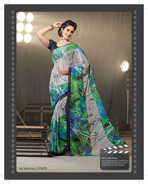 Styloce Multi Color KhayatiDesigner Printed Saree
