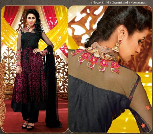 Black Net Designer Salwar Kameez