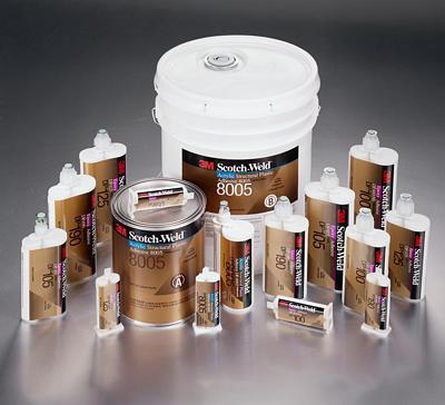 Scotch-Weld Epoxy Acrylic Adhesive - Epoxy, Brown, Variable Cure Time | Strong Bonding, High Durability, Versatile, Lightweight, High Shear Strength