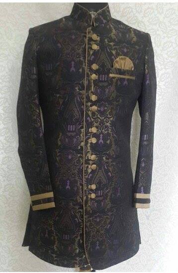Brocade Fabric Sherwani