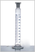 Measuring Cylinder Hexagonal Base with Polyethylene stopper, Class A DIN 12685, ISO 4788.