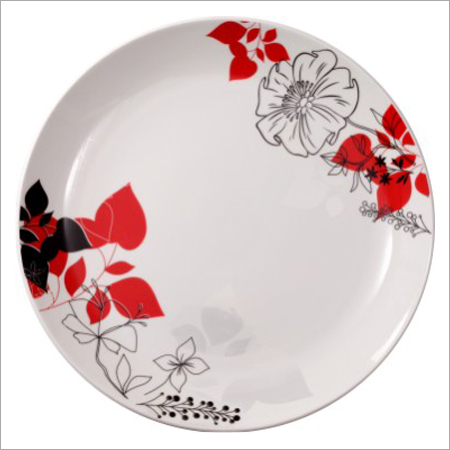 Floral Print Bone China Plates