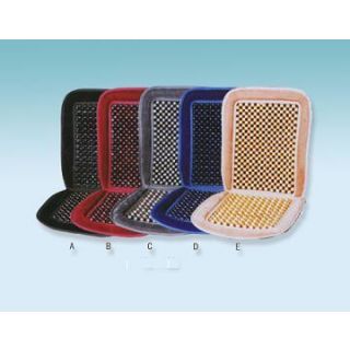 Wooden Beads with Velvet Seat Cushion