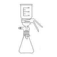 Membrane Filter Holder Assembly - Glass Material, Supports Membrane, Funnels & Flasks, Standard Joint Fitting | For Industrial & Laboratory Use, 10-150 Grams