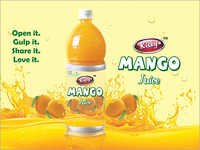 Mango Juice - 500ml Plastic Bottle, Orange Color | Pure Mango, Refreshing Taste, Hygienic, Great Flavor, Quality Tested