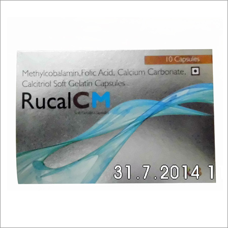 Rucal CM Capsules - Silver Soft Gelatin, 10 Capsules | Nutrient Support, Bone Health Dietary Supplement