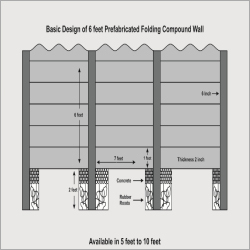 Precast Compound Boundary Wall Application: For Construction Use