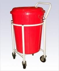 Solid Lenin Trolley with Plastic Basket