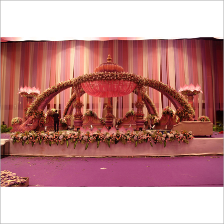 Pooja Stage Flower Decoration