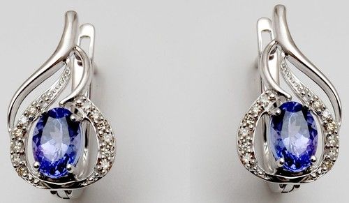 Oval Cut Prong Set Tanzanite Gemstone Earring Gender: Women'S