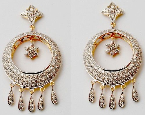 Beautifully Designed Diamond  Earring Dangler Gender: Women'S