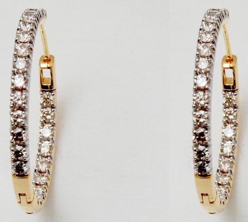 18K Yellow Gold Diamond Earring Supplier Gender: Women'S