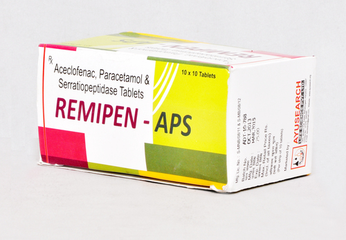 Aceclofenac100mg+Paracetamol325mg+Serratiopeptidase10mg