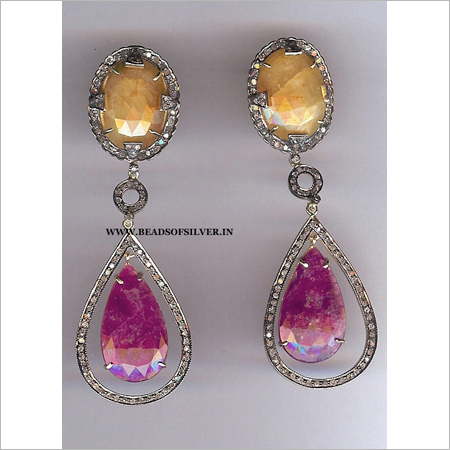Stone Ear Ring